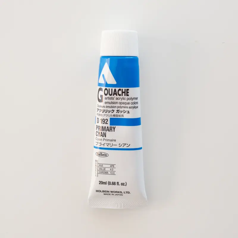 Holbein Acryla Gouache D192 A 'Primary Cyan'