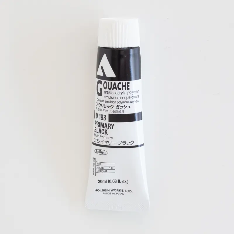 Holbein Acryla Gouache D193 A 'Primary Black'
