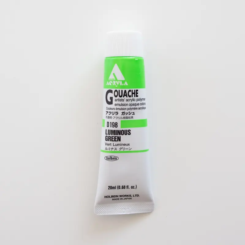 Holbein Acryla Gouache D198 C 'Luminous Green'