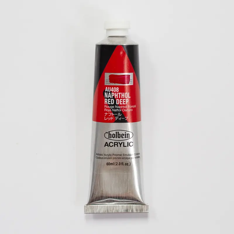 Holbein Acrylic Heavy body AU408 Naphthol Red Deep B 60ml