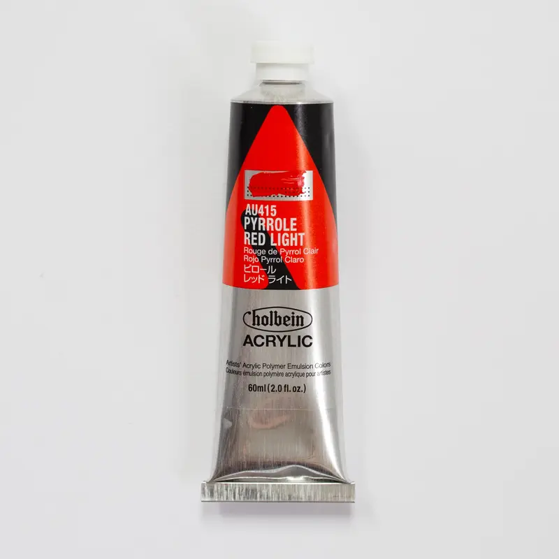 Holbein Acrylic Heavy body AU415 Pyrrole Red Light C 60ml