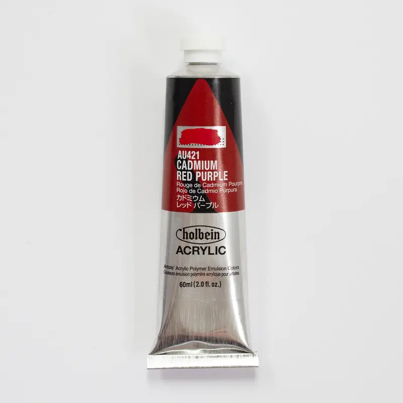 Holbein Acrylic Heavy body AU421 Cadmium Red Purple E 60ml