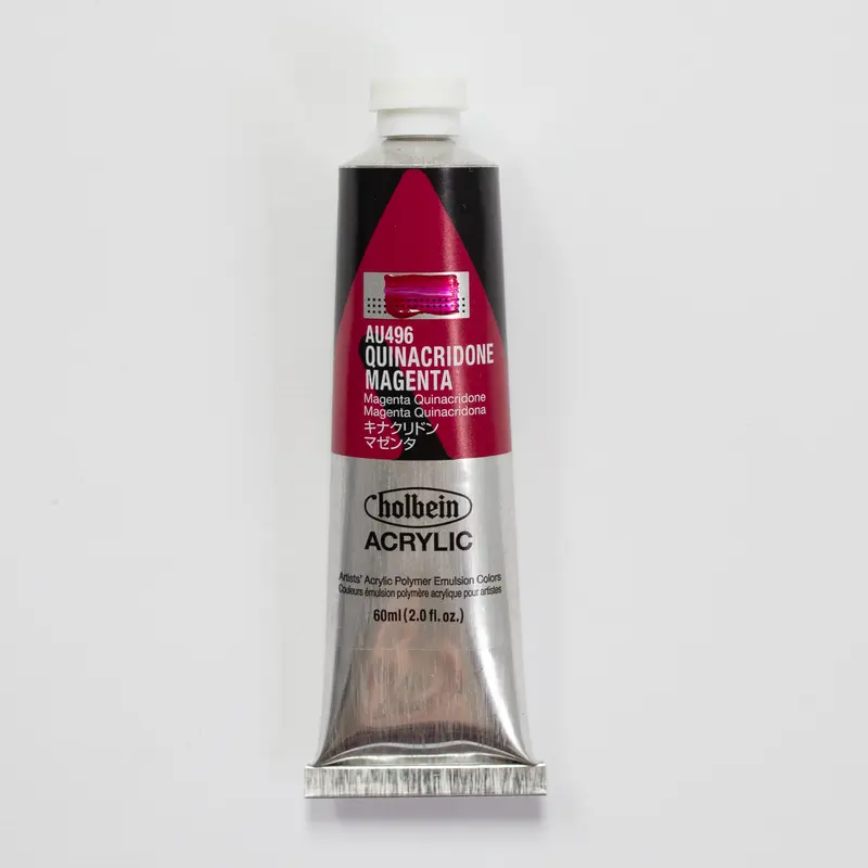 Holbein Acrylic Heavy body AU496 Quinacridone Magenta C 60ml
