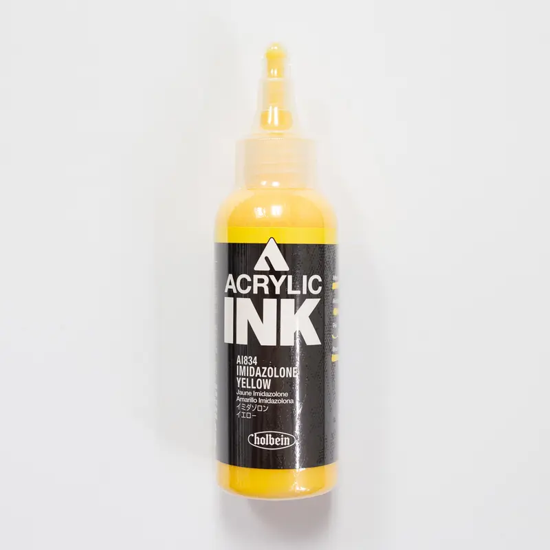 Holbein Acrylic Ink AI834 Imidazolone Yellow C 100ml