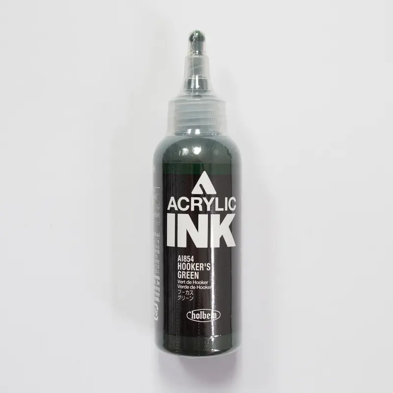 Holbein Acrylic Ink AI854 Hooker's Green B 100ml
