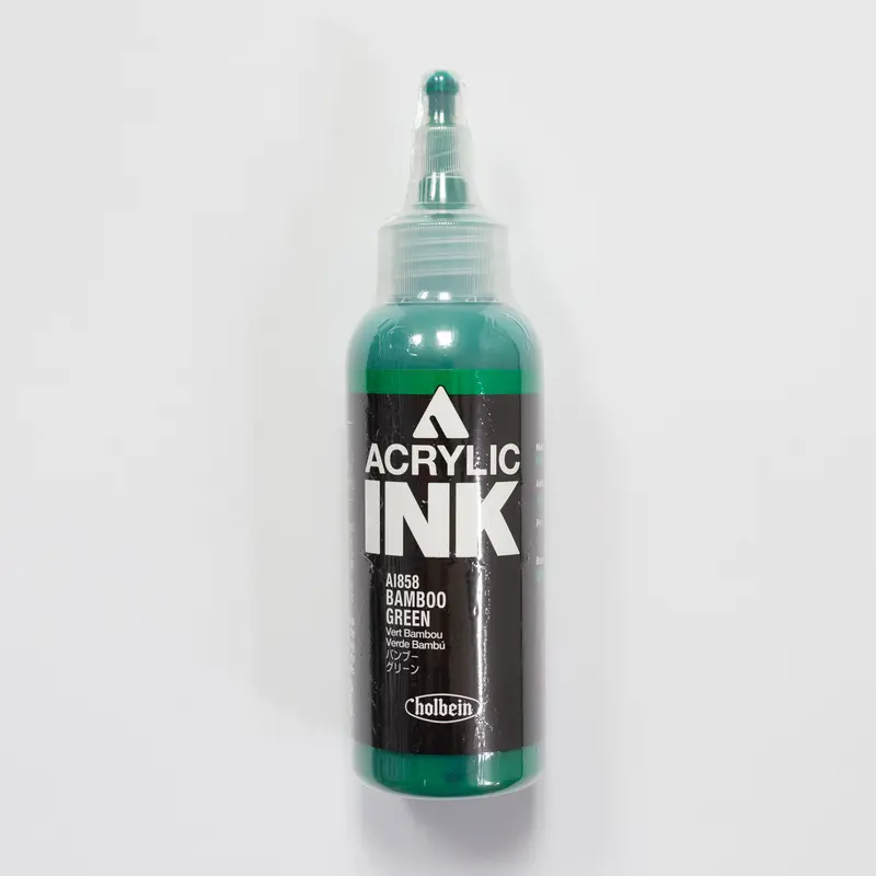 Holbein Acrylic Ink AI858 Bamboo Green B 100ml