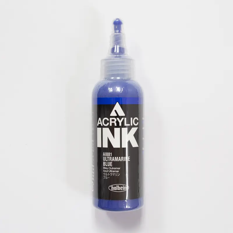 Holbein Acrylic Ink AI881 Ultramarine Blue A 100ml
