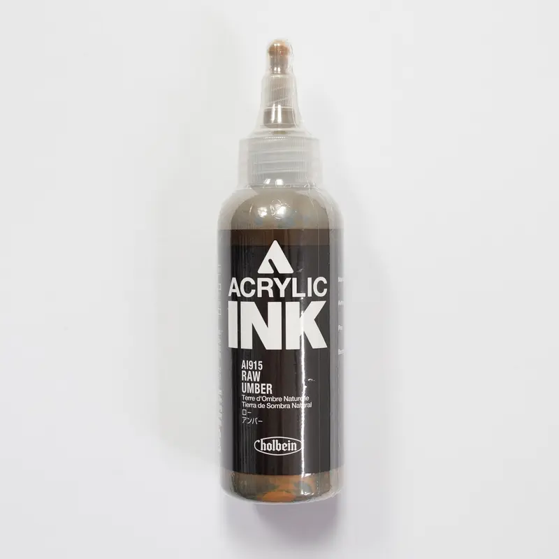 Holbein Acrylic Ink AI915 Raw Umber A 100ml