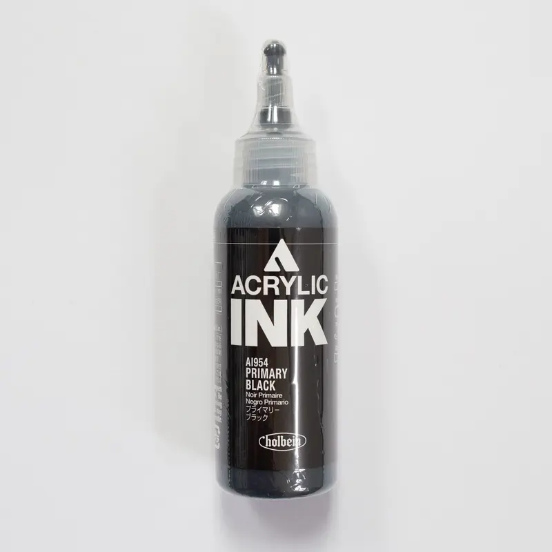 Holbein Acrylic Ink AI954 Primary Black B 100ml