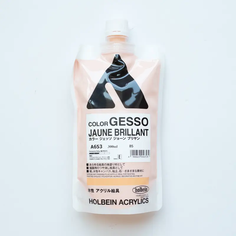 Holbein Acrylics Color Gesso A653 Jaune Brilliant E