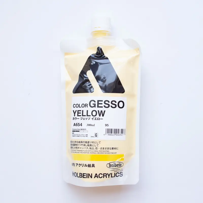 Holbein Acrylics Color Gesso A654 Yellow G