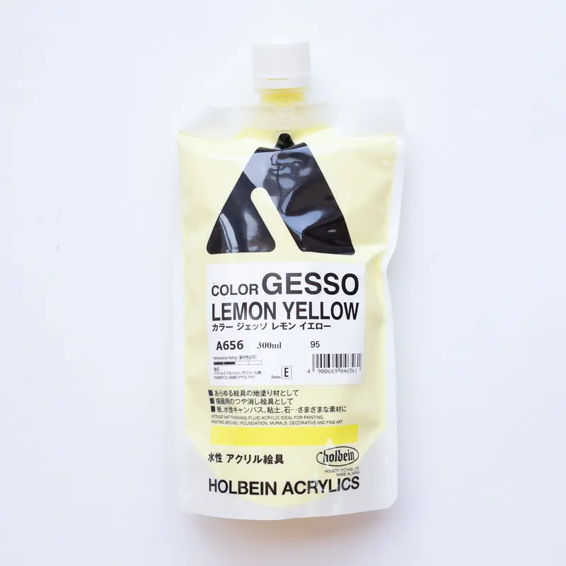 Holbein Acrylics Color Gesso A656 Lemon Yellow E