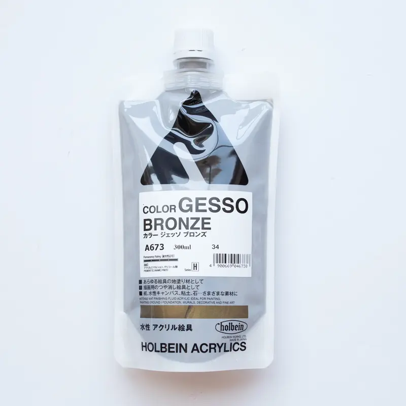 Holbein Acrylics Color Gesso A673 Bronze H