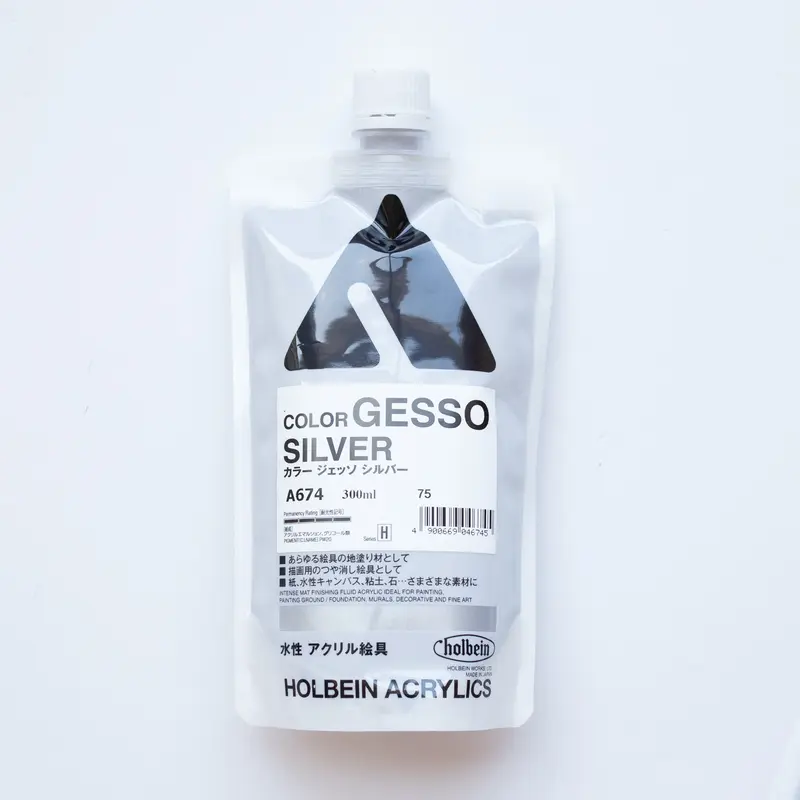 Holbein Acrylics Color Gesso A674 Silver H