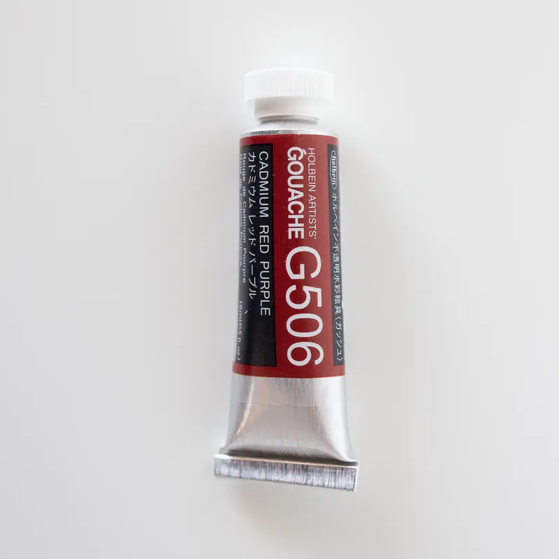 Holbein Artists' Gouache G506 'Cadmium Red Purple' E