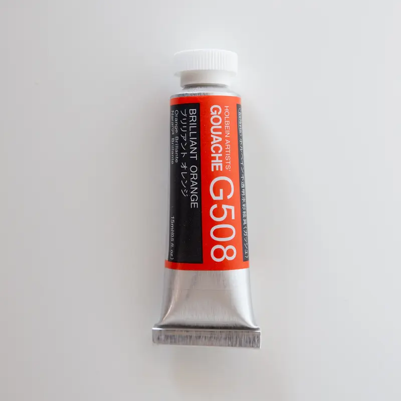Holbein Artists' Gouache G508 'Brilliant Orange' A