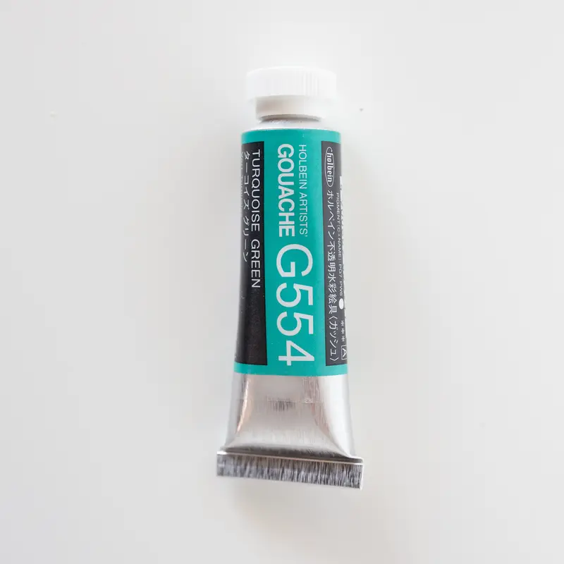 Holbein Artists' Gouache G554 'Turquoise Green' A