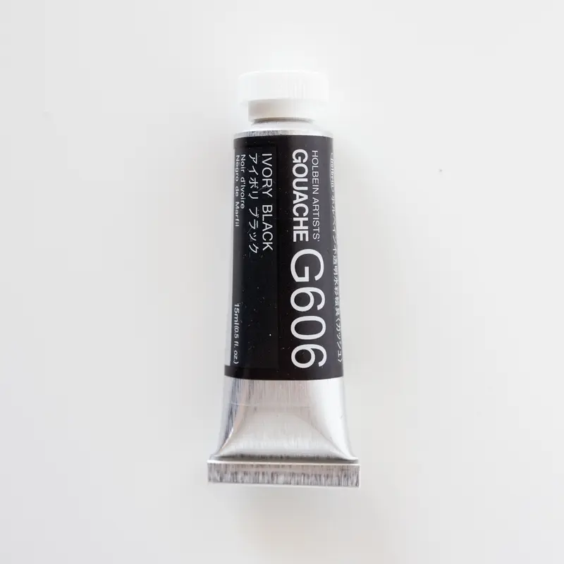 Holbein Artists' Gouache G606 'Ivory Black' A