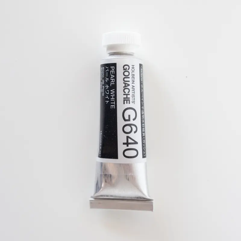 Holbein Artists' Gouache G640 'Pearl White' C
