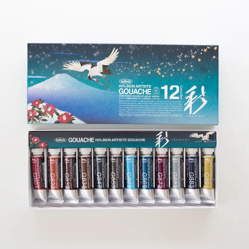 Holbein Artists' Gouache Set 12x15ml Winter