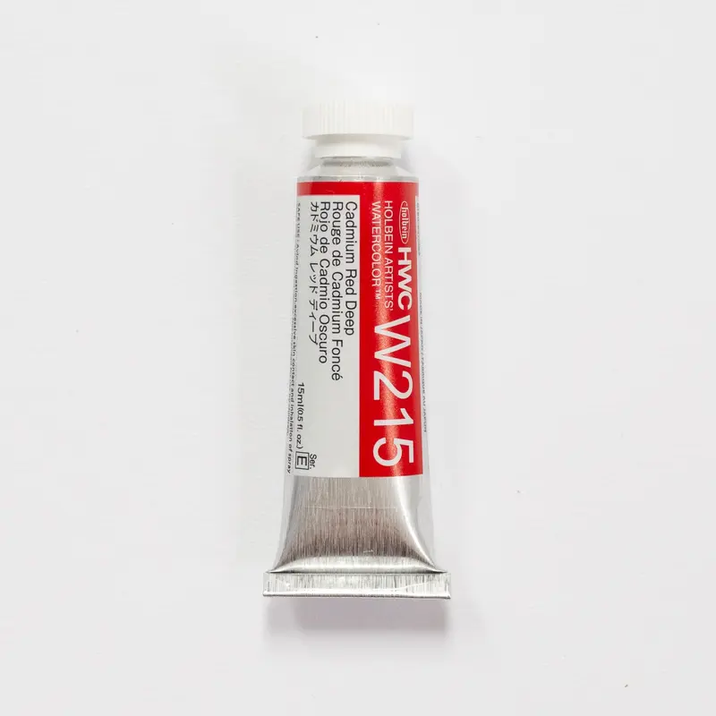 Holbein Artists' Watercolor 15ml W215 Cadmium Red Deep E