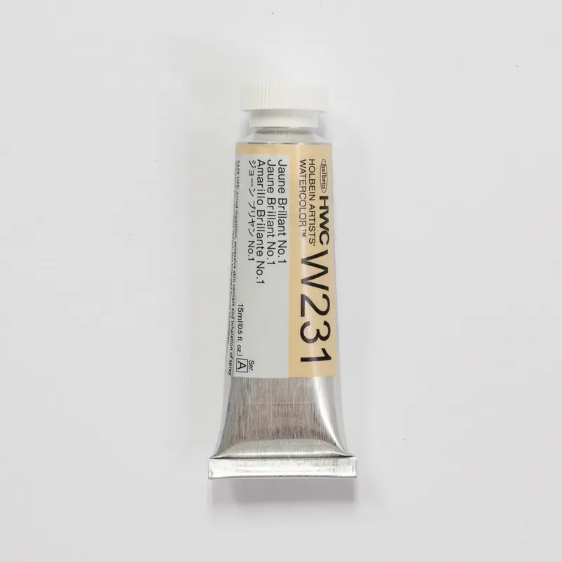 Holbein Artists' Watercolor 15ml W231 Jaune Brillant #1 A