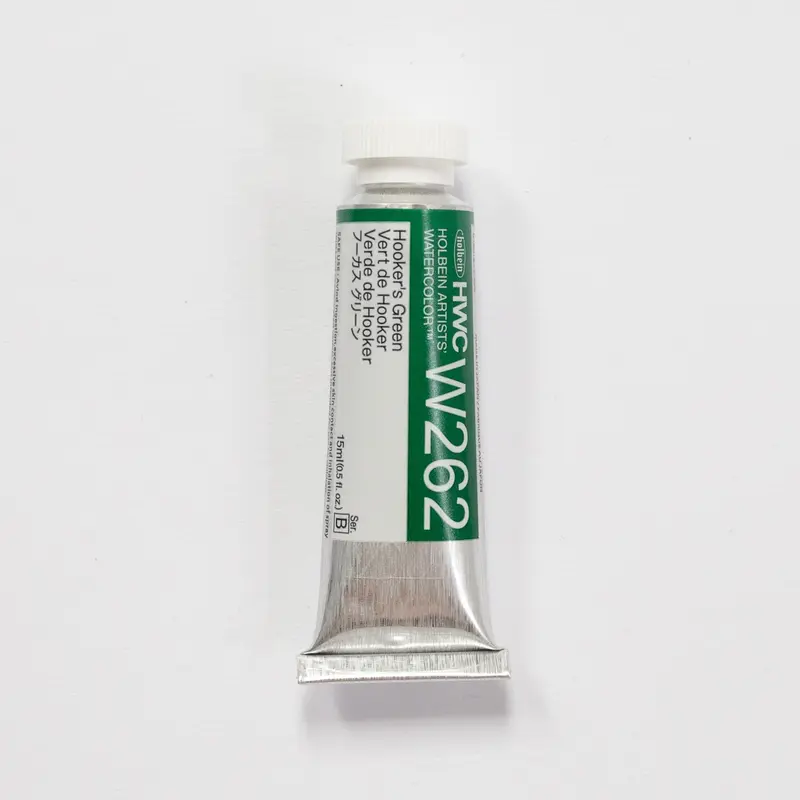 Holbein Artists' Watercolor 15ml W262 Hooker's Green B