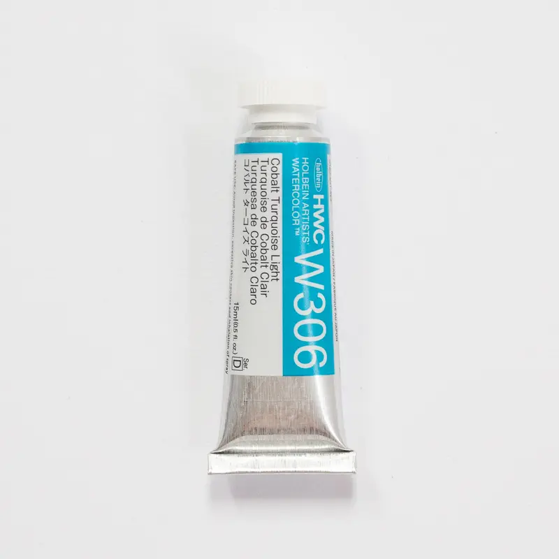 Holbein Artists' Watercolor 15ml W306 Cob. Turquoise Light D