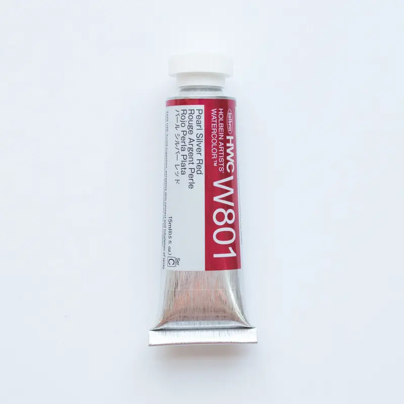 Holbein Artists' Watercolor 15ml W801 'Pearl Silver Red' C