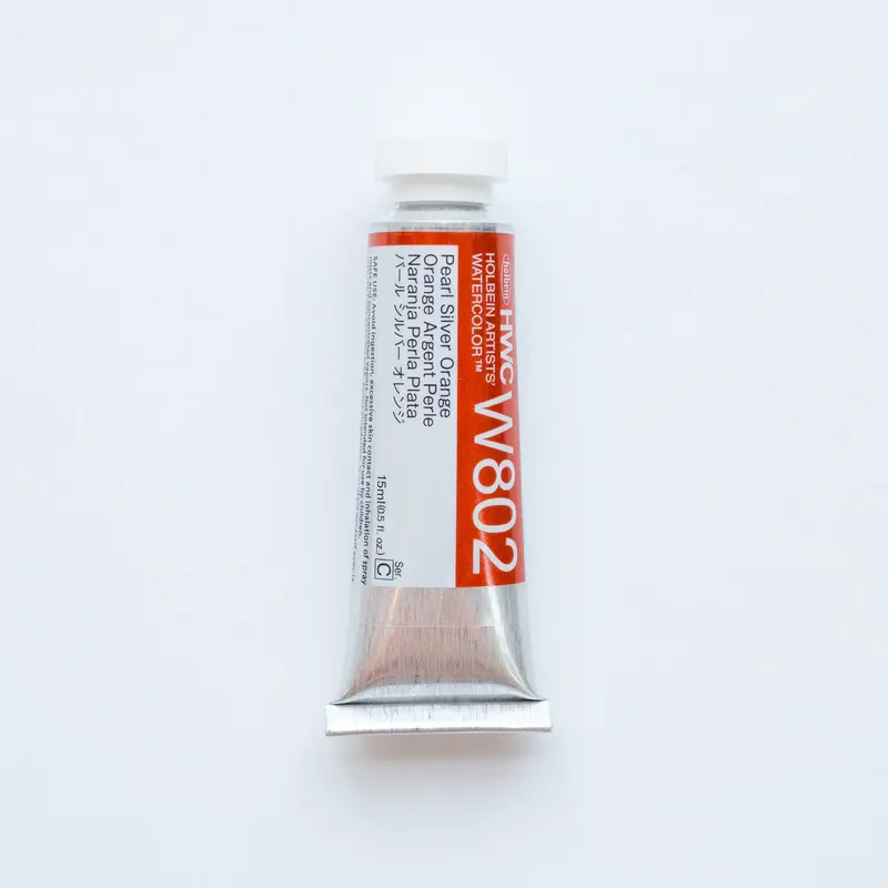 Holbein Artists' Watercolor 15ml W802 'Pearl Silver Orange' C