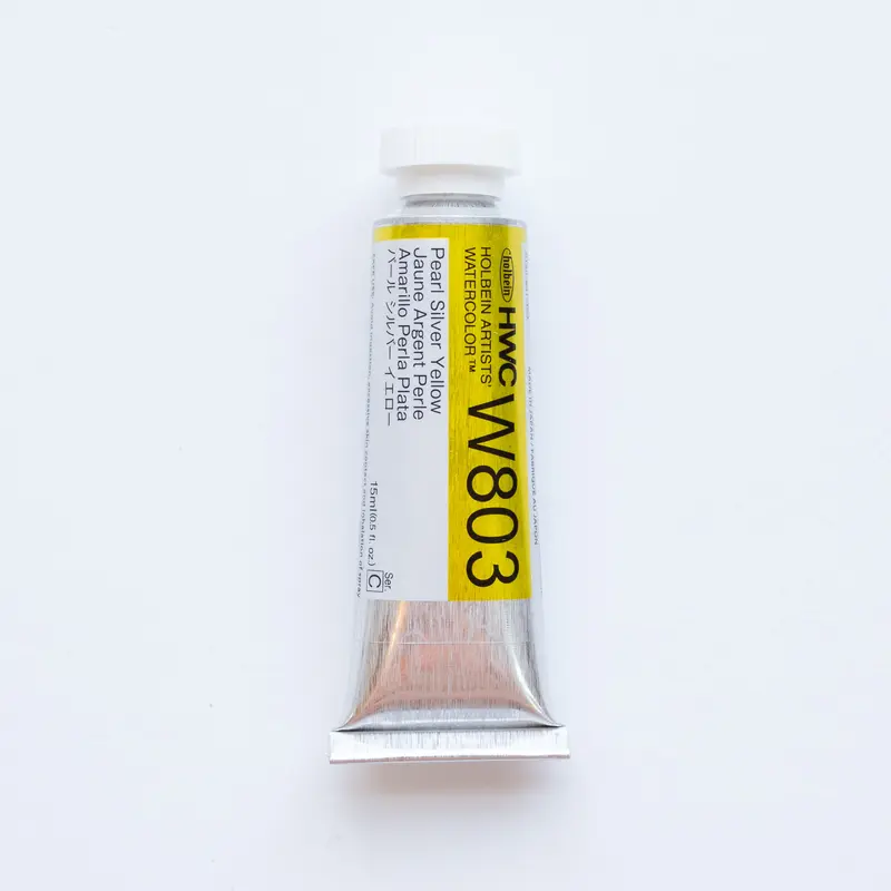 Holbein Artists' Watercolor 15ml W803 'Pearl Silver Yellow' C