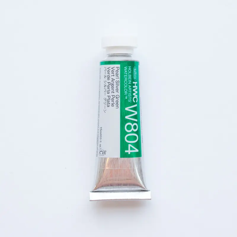 Holbein Artists' Watercolor 15ml W804 'Pearl Silver Green' C