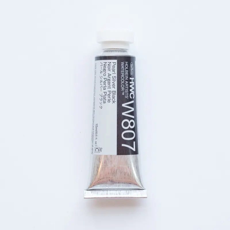 Holbein Artists' Watercolor 15ml W807 'Pearl Silver Black' C