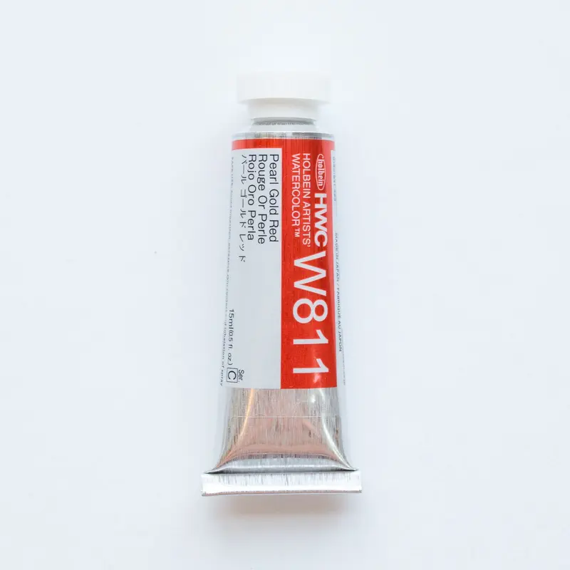 Holbein Artists' Watercolor 15ml W811 'Pearl Gold Red' C
