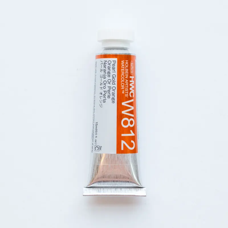 Holbein Artists' Watercolor 15ml W812 'Pearl Gold Orange' C