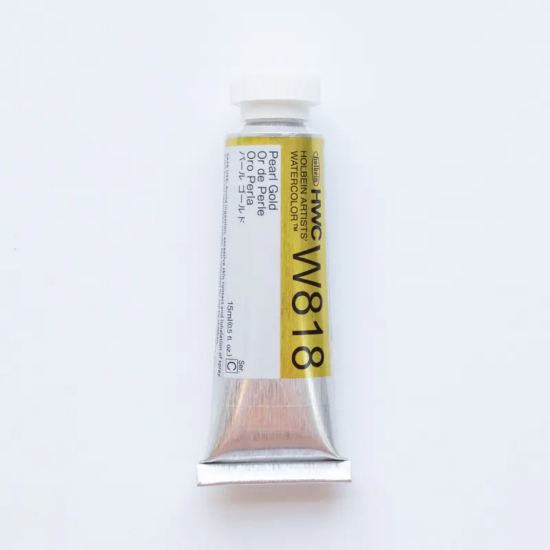Holbein Artists' Watercolor 15ml W818 'Pearl Gold' C
