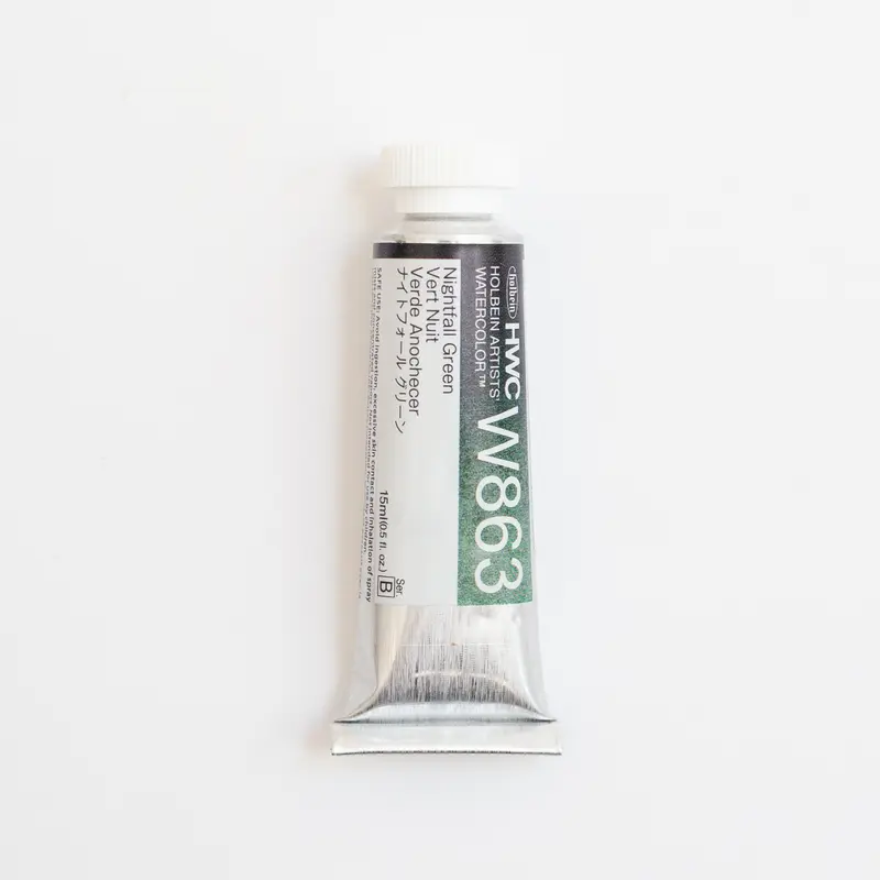 Holbein Artists' Watercolor 15ml W863 Nightfall Green B 15ml