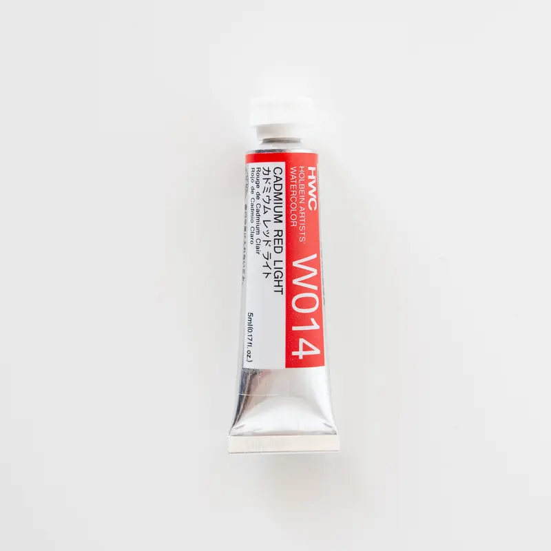Holbein Artists' Watercolor 5ml W014 'Cadmium Red Light' E