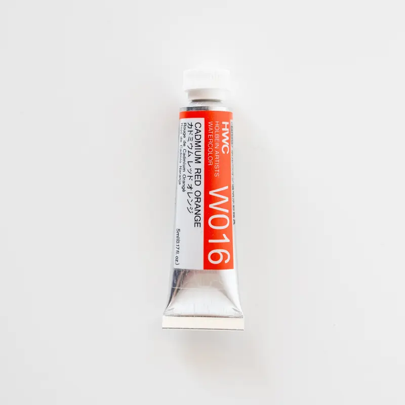 Holbein Artists' Watercolor 5ml W016 'Cadmium Red Orange' E