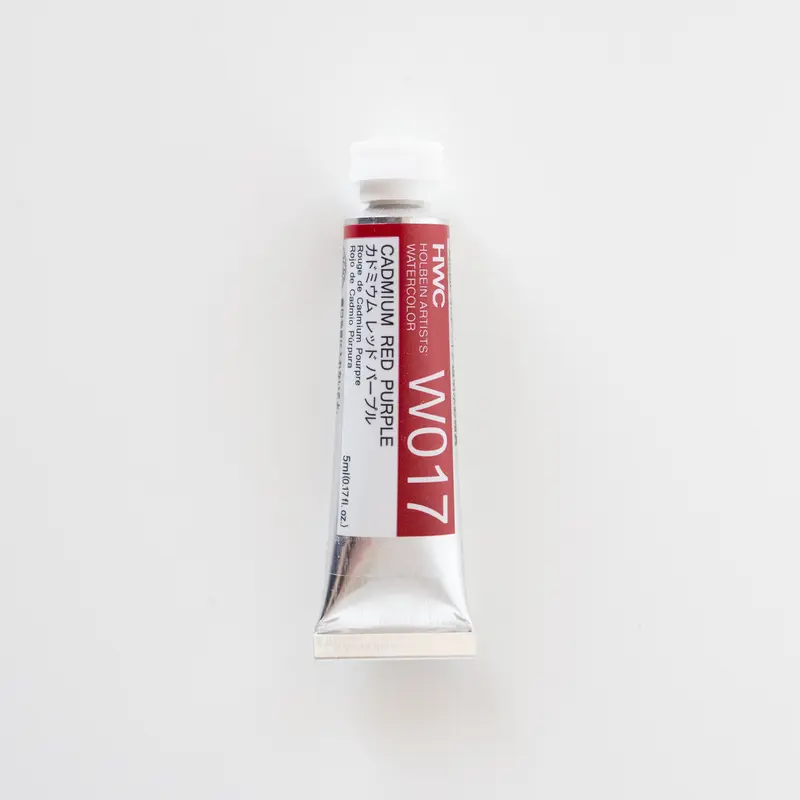 Holbein Artists' Watercolor 5ml W017 'Cadmium Red Purple' E
