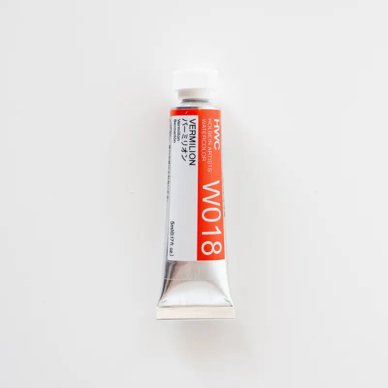 Holbein Artists' Watercolor 5ml W018 'Vermillion' F