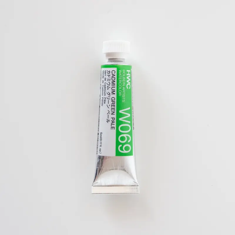 Holbein Artists' Watercolor 5ml W069 'Cadmium Green Pale' C