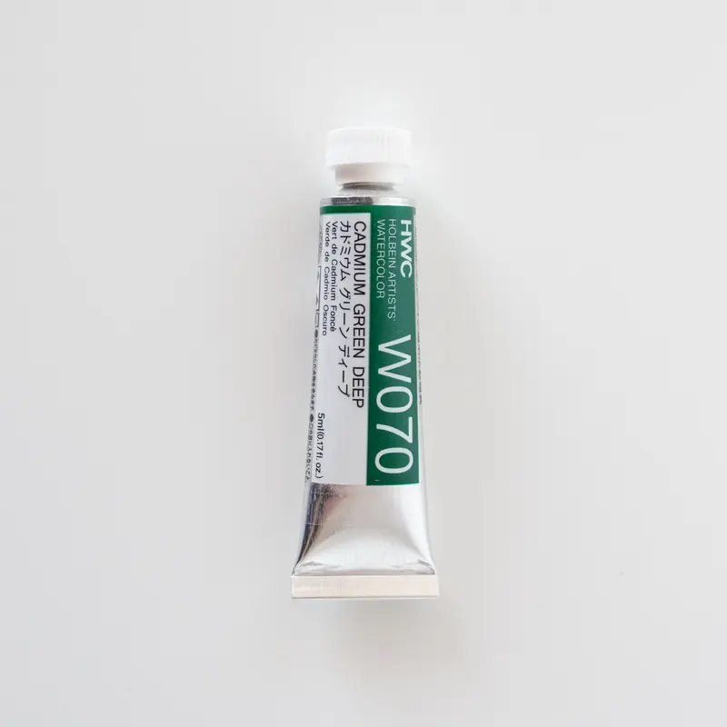 Holbein Artists' Watercolor 5ml W070 'Cadmium Green Deep' C