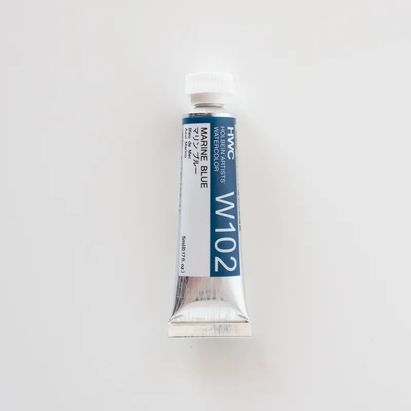Holbein Artists' Watercolor 5ml W102 'Marine Blue' C