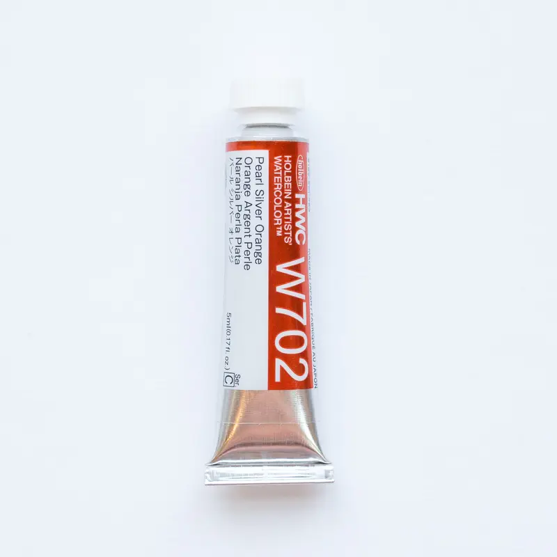 Holbein Artists' Watercolor 5ml W702 'Pearl Silver Orange' C