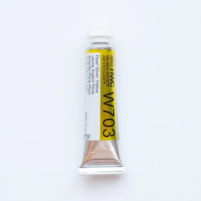 Holbein Artists' Watercolor 5ml W703 'Pearl Silver Yellow' C