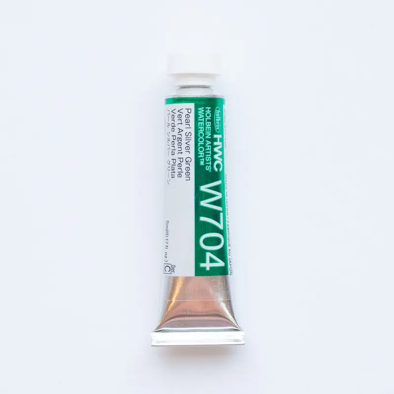 Holbein Artists' Watercolor 5ml W704 'Pearl Silver Green' C