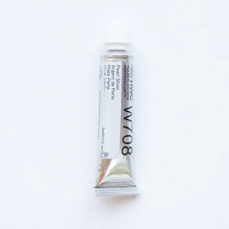 Holbein Artists' Watercolor 5ml W708 'Pearl Silver' C