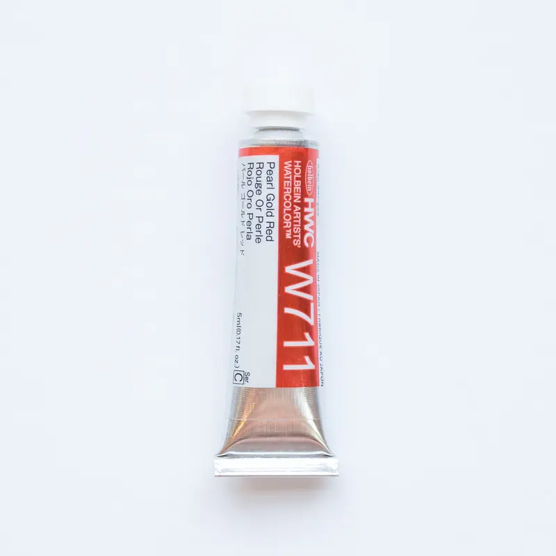 Holbein Artists' Watercolor 5ml W711 'Pearl Gold Red' C