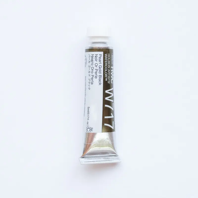 Holbein Artists' Watercolor 5ml W717 'Pearl Gold Black' C